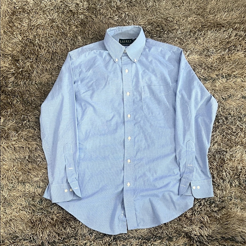 Polo by Ralph Lauren: Green Label Light Blue Button-Down Dress Shirt